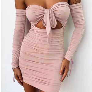 Tiger mist lisbon dress in blush